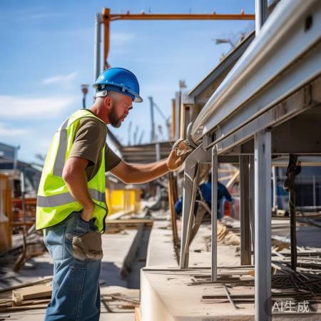 师傅安装现场检查