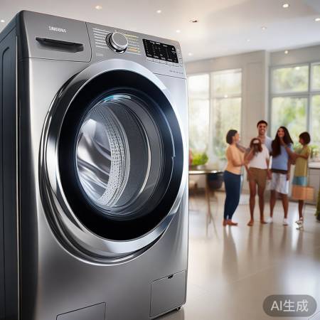 三星超薄洗衣机，洗净力强，节能