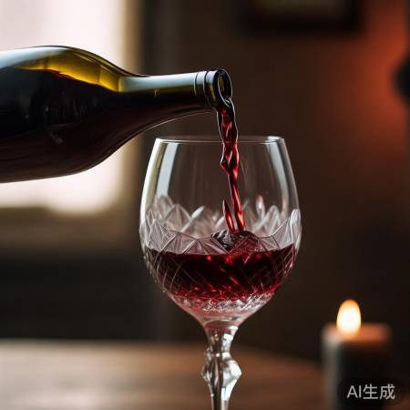 优雅倒酒留香气