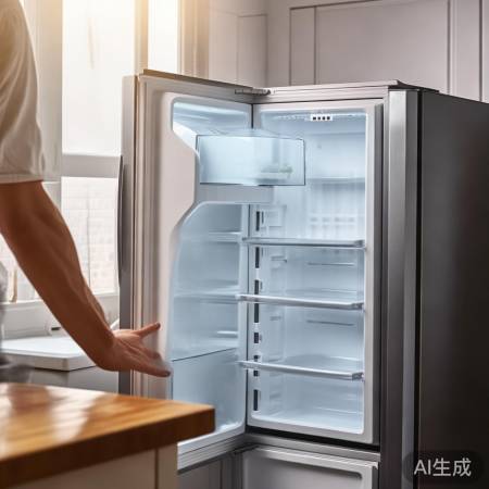 冰箱内湿气散再关门