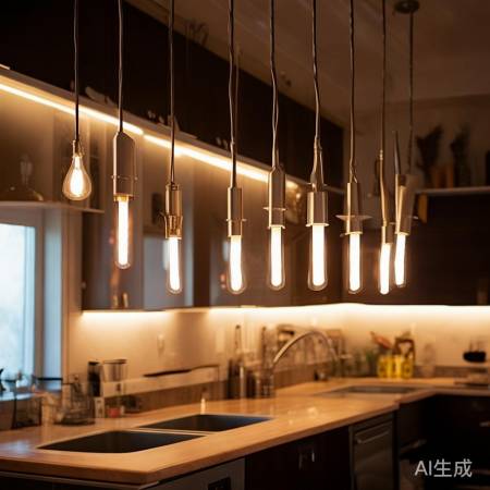 多样LED灯饰提升厨房档次