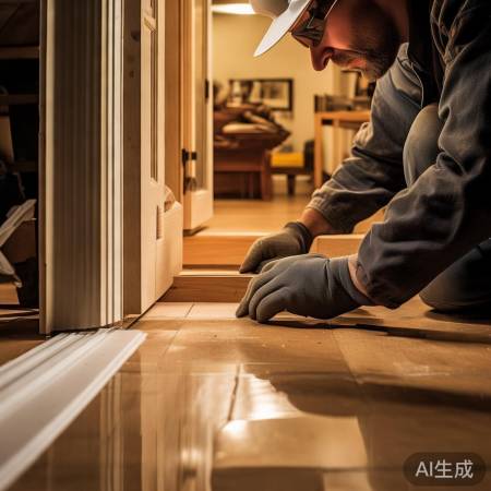 确保胶条与门框贴合