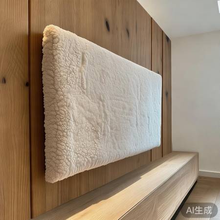 北欧电视墙，木质温馨舒适