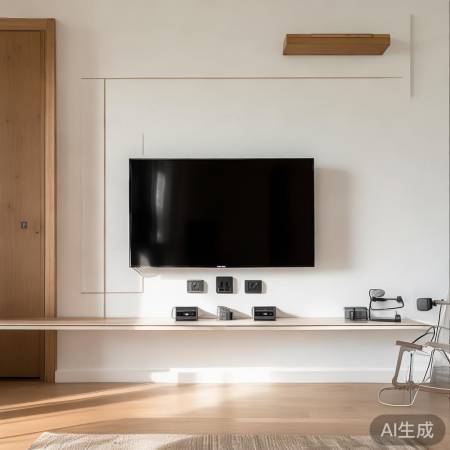 北欧电视墙，美观实用兼备