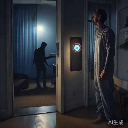 智能锁报警，小偷落荒而逃