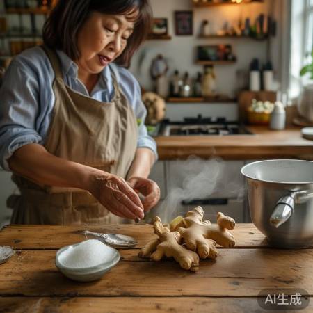 生姜红糖水,止咳暖胃佳品