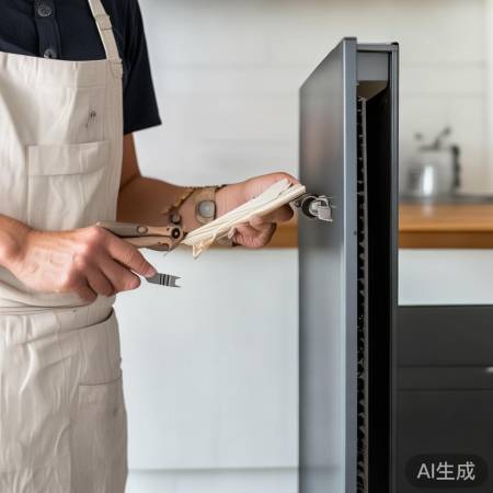 消毒柜门关不上，调整门封条即可