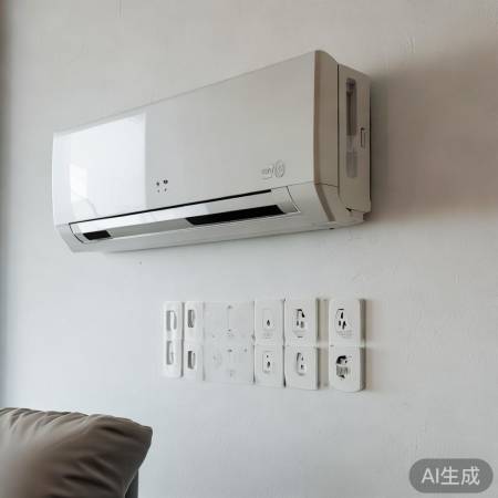 空调后插座，美观实用协调