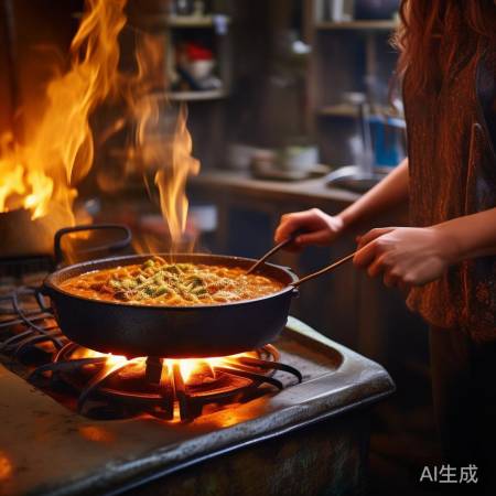 铁锅烹饪，火候讲究