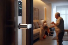 华为锁防盗门服务热线客服咨询教你:防盗门智能锁把手自动回位技术革新