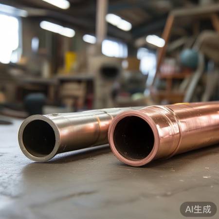 铜管贵导热快，铝管便宜导热慢