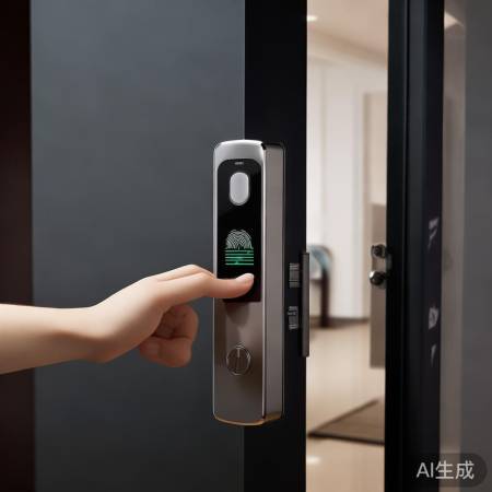 指纹解锁，门自动开