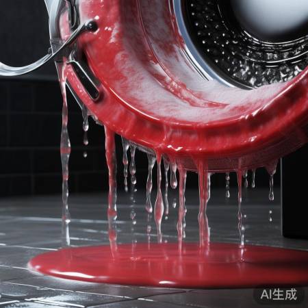 水质硬致洗衣机红水