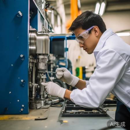 安装电磁阀，均匀旋紧螺丝