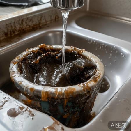 滤网油渍堆积，需更换