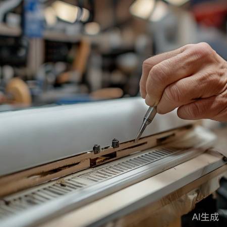 拆卸风口装饰面板,轻柔拆螺丝