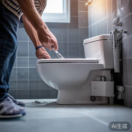 关闭水源，拧下马桶螺丝