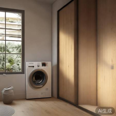 简选滚筒洗衣衣柜,生活更美好