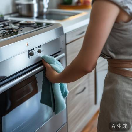 断电擦拭油烟机盖