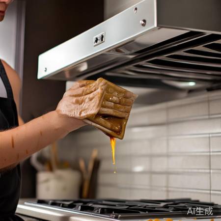 清洁油烟机叶片，畅享通风