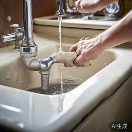 空调排水管堵塞，声音大。