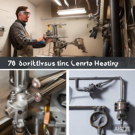 安装空气阀，小心操作