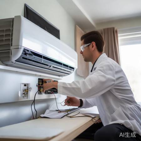 修复连接线,重启空调