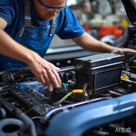 安装新电瓶，检查连接线