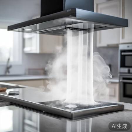 油烟机吸烟强，空气清新