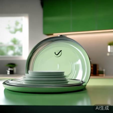 消毒柜杀菌中，餐具SPA级消毒