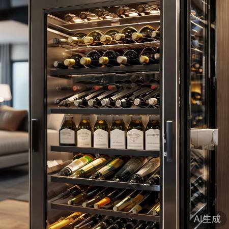 “170升红酒柜，生活宝库”