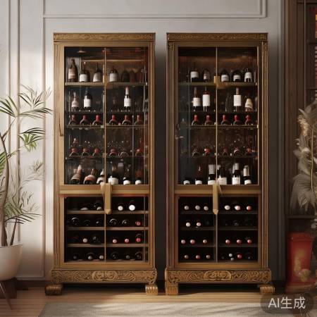 新中式酒柜，大小与喜好定风格。