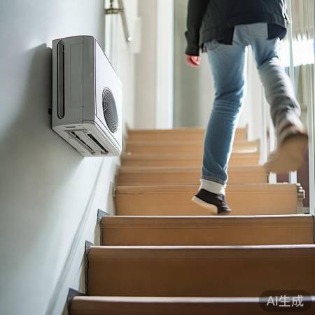 楼梯空调高装易摔跤