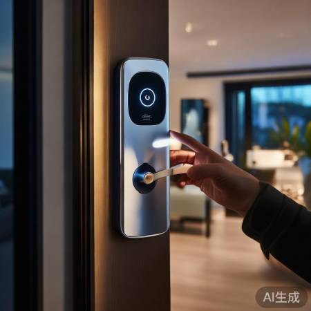 “一键指纹锁,智能生活新体验”