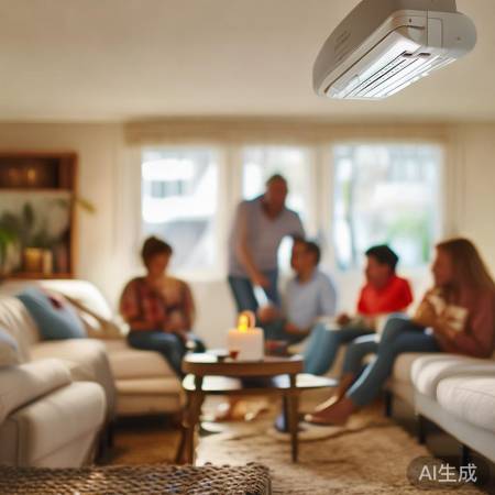 “中央空调，温暖聚会好帮手”