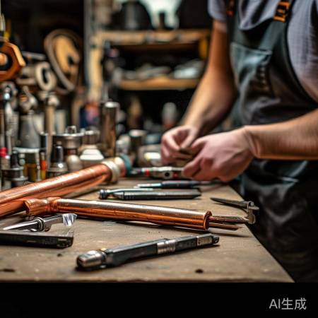 工具准备：扳手、螺丝刀、铜管