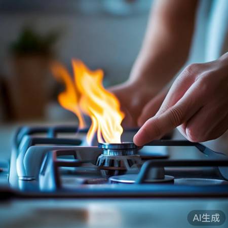 燃气灶火焰不稳，调整压力即可。