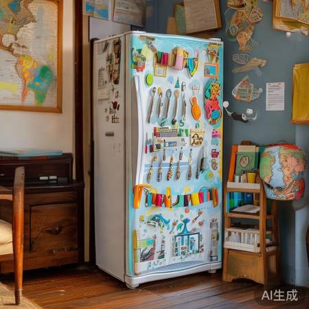 创意冰箱，旅行温馨点缀
