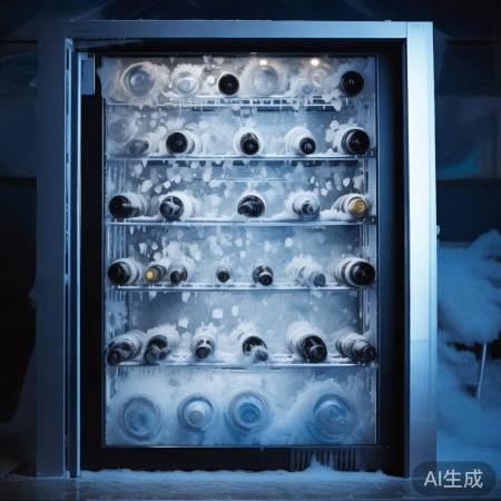 红酒柜温度过低,易结霜