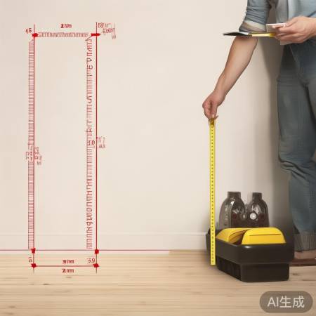 测量空间,确定酒柜尺寸