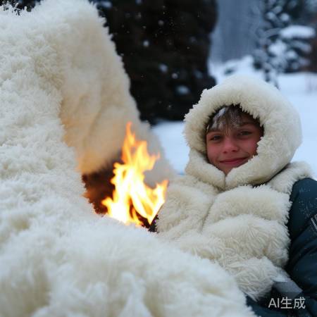 “泡沫低导热，保暖如羽绒服”