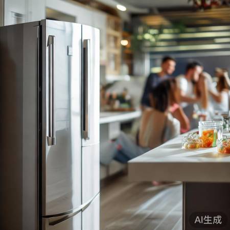 美的冰箱，简约大气，聚会神器