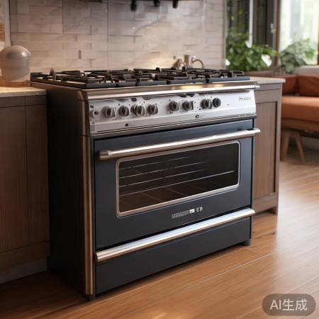 简约燃气灶，厨房艺术品