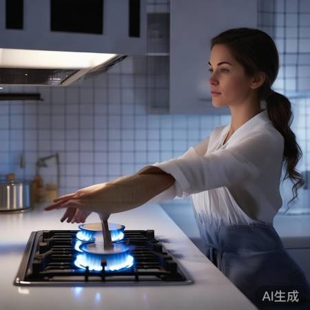 燃气灶旁勿离人