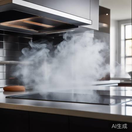 集成灶吸油烟强，厨房洁净如新