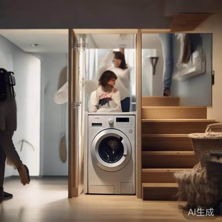 楼梯洗衣机，节省空间又实用