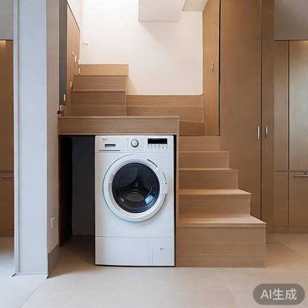楼梯洗衣机，简约美观