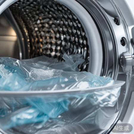 洗衣机洗塑料膜小窍门