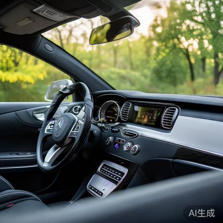 奔驰车内：自然香氛，宁静角落