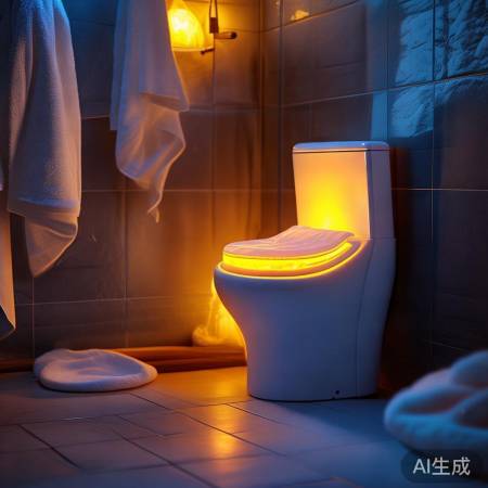 马桶座圈温暖抗菌，舒适如窝沙发